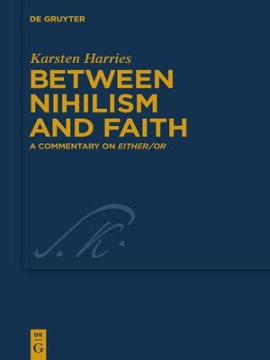cover image of Between Nihilism and Faith